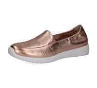 CAPRICE Damen Slipper aus Leder Flach, Metallisch (Roseg.Met.Deer), 39 EU