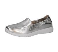 CAPRICE Damen Slipper aus Leder Flach, Silber (Silver Me.Deer), 42 EU
