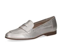CAPRICE Damen Slipper aus Leder, Metallic (Platin Metal.), 36