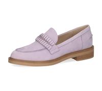 CAPRICE Damen Slipper aus Leder mit Blockabsatz, Lila (Lavender Nubuc), 38.5 EU