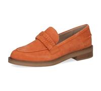 CAPRICE Damen Slipper aus Leder mit Blockabsatz, Orange (Orange Suede), 40 EU