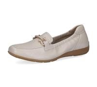 CAPRICE Damen Slipper aus Leder mit Schnalle, Cremefarben (Pearl Perl Dee), 37 EU