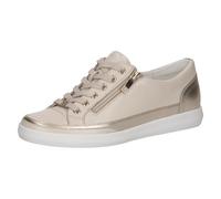 Caprice Damen Sneaker aus Leder, Metallic (Cream Comb), 42