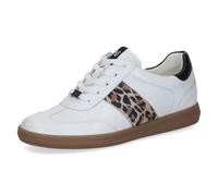 CAPRICE Damen Sneaker aus Leder, Weiß (White Comb I), 38,5