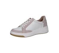CAPRICE Damen Sneaker flach aus Leder Low Top, Mehrfarbig (Oldrose Suede), 39 EU