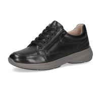 CAPRICE Damen Sneaker flach aus Leder mit Reißverschluss