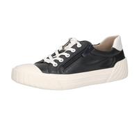 Caprice Damen Sneaker flach aus Leder mit Reißverschluss
