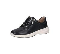 CAPRICE Damen Sneaker flach aus Leder mit Reißverschluss, Blau (Ocean Nappa), 39 EU