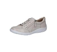 CAPRICE Damen Sneaker flach aus Leder mit Reißverschluss, Cremefarben (Pearl Perl Dee), 37 EU