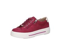 CAPRICE Damen Sneaker flach aus Leder mit Reißverschluss, Rosa (Pink Suede), 42 EU