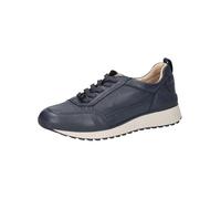 CAPRICE Damen Sneaker flach aus Leder mit Schnürsenkeln, Blau (Ocean Deer), 39 EU
