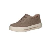 CAPRICE Damen Sneaker flach aus Leder mit Schnürsenkeln, Braun (Mud Suede), 40 EU