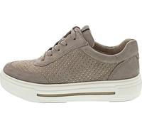 CAPRICE Damen Sneaker flach aus Leder mit Schnürsenkeln, Braun (Mud Suede), 40 EU