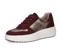 Caprice Damen Sneaker flach aus Leder Plateau