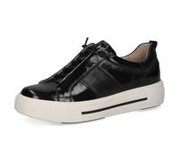 Caprice Damen Sneaker flach aus Leder Plateau, Schwarz (Black Comb), 40.5 EU