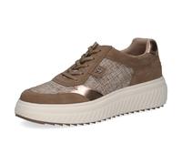 CAPRICE Damen Sneaker flach, Beige (Taupe Comb), 41