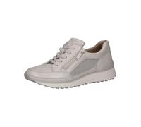 CAPRICE Damen Sneaker flach mit Reißverschluss Sportlich, Beige (Pearl Nappa), 42 EU