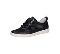 CAPRICE Damen Sneaker flach mit Schnürsenkeln Low Top, Blau (Ocean Comb), 41 EU