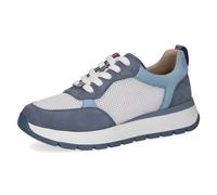 CAPRICE Damen Sneaker flach mit Schnürsenkeln Sportlich, Blau (Blue Comb), 38 EU