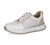 CAPRICE Damen Sneaker flach mit Schnürsenkeln Sportlich, Weiß (White Comb), 40 EU