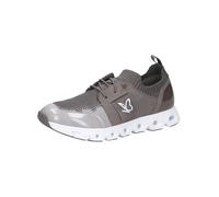 CAPRICE Damen Sneaker flach mit Schnürsenkeln Vegan, Grau (Grey Comb), 42 EU