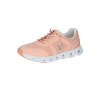 Caprice Sneaker Textil – flach, vegan, mit Schnürsenkeln – Damen Rosa Größe 37