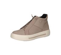 CAPRICE Damen Sneaker hoch aus Leder mit Reißverschluss, Braun (Mud Nubuc), 37.5 EU