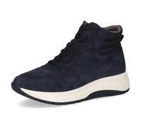 CAPRICE Damen Sneaker hoch aus Leder Plateau, Blau (Ocean Comb), 40 EU