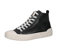 CAPRICE Damen Sneaker hoch aus Leder zum Schnüren, Blau (Ocean Softnap.), 36 EU