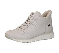 CAPRICE Damen Sneaker hoch mit Fütterung aus Leder Wasserabweisend, Beige (Wool Nappa), 39 EU
