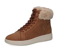 CAPRICE Damen Sneaker hoch mit Fütterung Memotion Winter Fell Weite G, Braun (Camel Nubuc), 39 EU