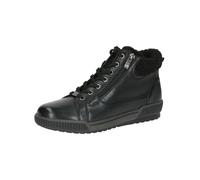 CAPRICE Damen Sneaker hoch mit Fütterung mit Reißverschluss Wasserabweisend, Schwarz (Black Nappa), 37.5 EU