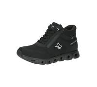 CAPRICE Damen Sneaker hoch Vegan Wasserabweisend, Schwarz (Black/Blk Sole), 37 EU