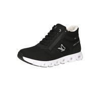 CAPRICE Damen Sneaker hoch Vegan Wasserabweisend, Schwarz (Black Comb), 41 EU