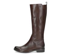 Stiefel CAPRICE "Caprice Stiefel Leder", Damen, Gr. 37,5, braun (dunkelbraun), Leder, Schuhe Stiefel, Topseller (11817906-37,5) dunkelbraun