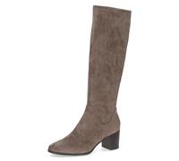 CAPRICE Damen Stiefel mit Blockabsatz Vegan, Braun (Cafe Stretch), 36.5 EU