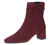 CAPRICE Damen Stiefeletten aus Leder Elegant, Rot (Bordeaux Suede), 38 EU
