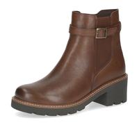 CAPRICE Damen Stiefeletten aus Leder Gefüttert, Braun (Cognac Nappa), 37 EU