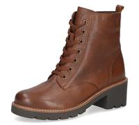 CAPRICE Damen Stiefeletten aus Leder Gefüttert, Braun (Cognac Nappa), 39 EU