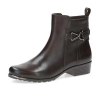 CAPRICE Damen Stiefeletten aus Leder Kleiner Absatz, Braun (Dk Brown Nappa), 38 EU