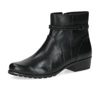 Caprice Damen Stiefeletten aus Leder Kleiner Absatz, Schwarz (Black Nappa), 40.5 EU