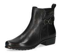 Stiefelette CAPRICE, Damen, Gr. 40, schwarz, Leder, Schuhe Stiefelette, Blockabsatz, Businessschuh, Boots mit hübschem Zierelement (38187367-40)