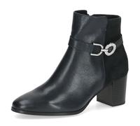 Caprice Damen Stiefeletten Leder Blockabsatz Dunkelblau kombiniert Größe 39