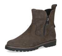 Caprice Damen-Stiefeletten DK Grey Suede aus Leder mit Reißverschluss Grau Größe 38