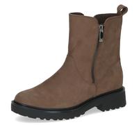 Caprice Damen Stiefeletten aus Leder mit Thermosohle, Beige (Taupe Nubuc), 40 EU