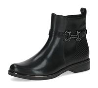 Caprice Damen Stiefeletten aus Leder mit Zierschnalle, Schwarz (Black Comb), 40.5 EU