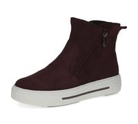 CAPRICE Damen Stiefeletten aus Leder Plateau, Rot (Bordeaux Suede), 38.5 EU