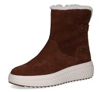 Stiefelette CAPRICE "Caprice Stiefelette Veloursleder", Damen, Gr. 37, braun (cognac), Veloursleder, casual, Schuhe (17242634-37) cognac