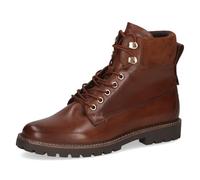 Schnürstiefelette CAPRICE "Caprice Stiefelette Leder", Damen, Gr. 37, braun (cognac), Leder, casual, Schuhe (67620301-37) cognac