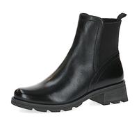 CAPRICE Damen Stiefeletten mit Absatz Airmotion aus Leder Blockabsatz Weite G, Schwarz (Black Nappa), 38 EU